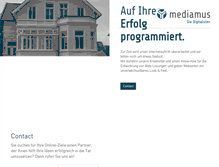 Tablet Screenshot of mediamus.de